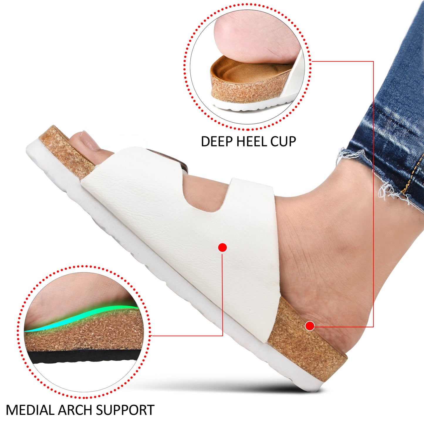 Aerothotic - Arete Unisex Slide Sandals - PU1107