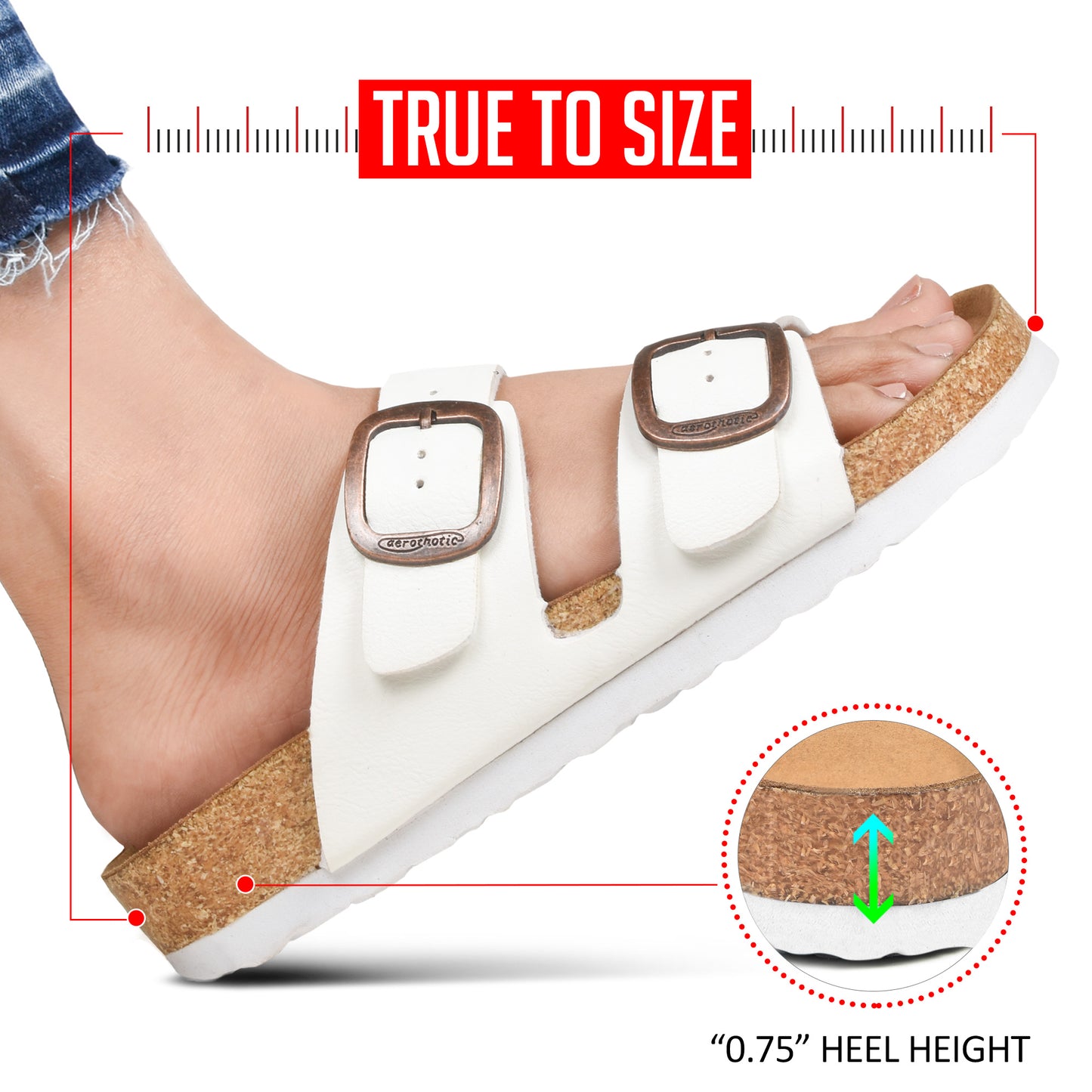Aerothotic - Arete Unisex Slide Sandals - PU1107