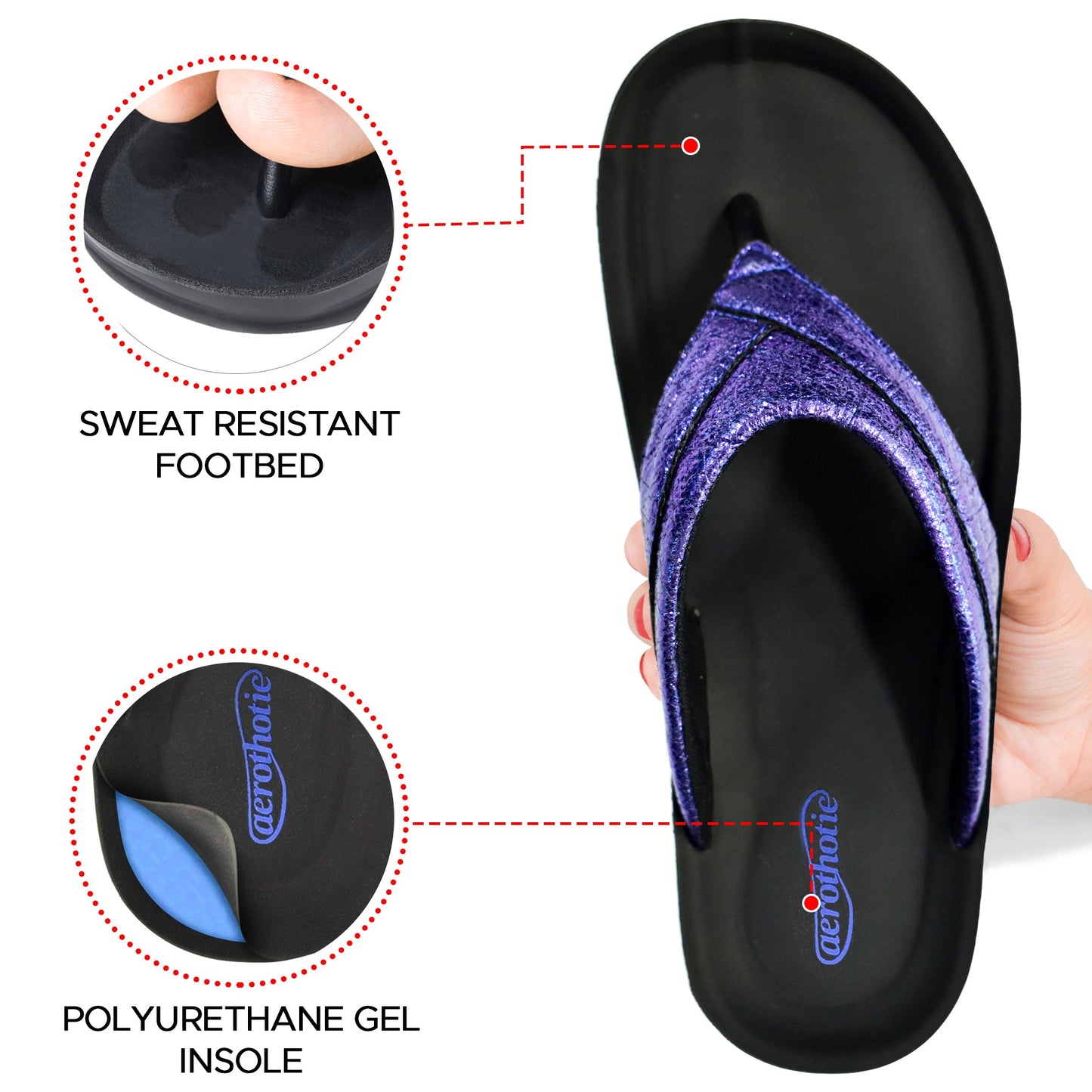 AEROTHOTIC Sela Comfortable Slides For Women - Original Thailand Imported - L1302