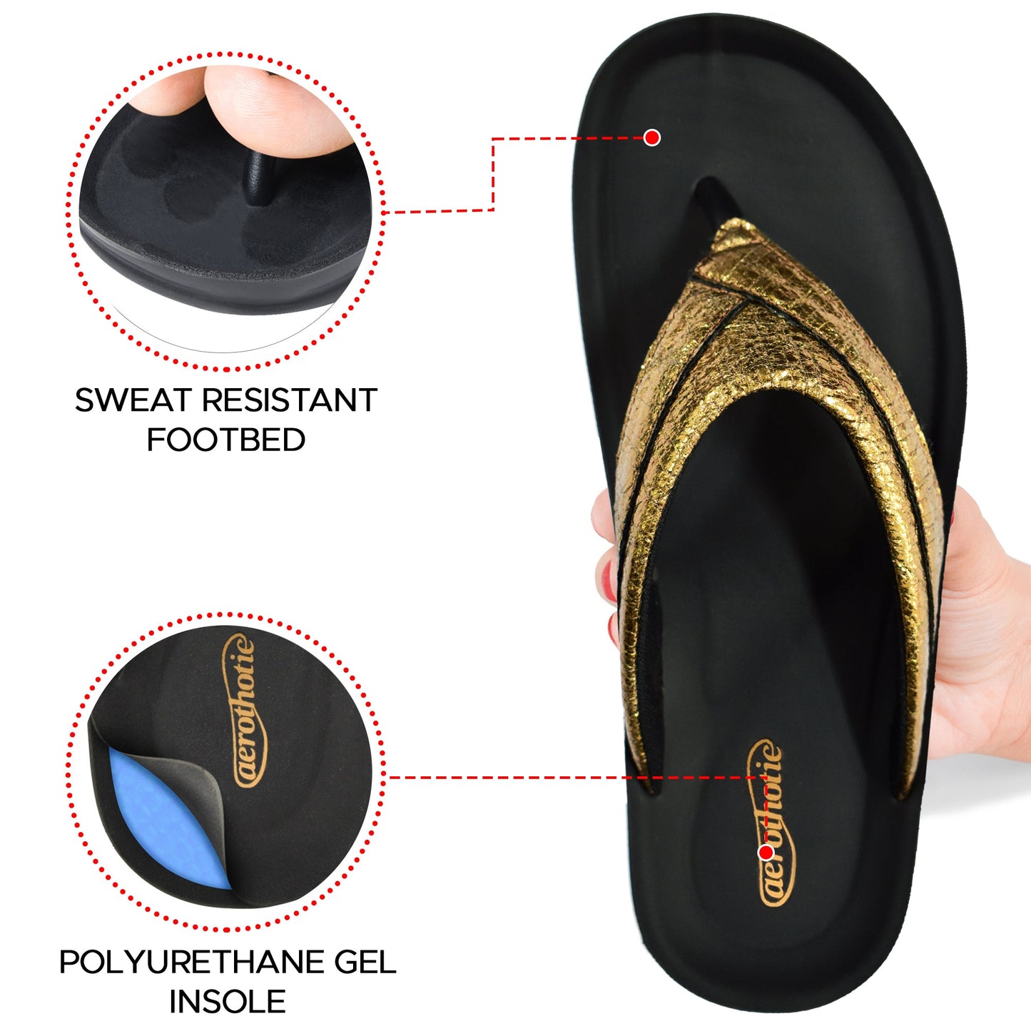 AEROTHOTIC Sela Comfortable Slides For Women - Original Thailand Imported - L1302