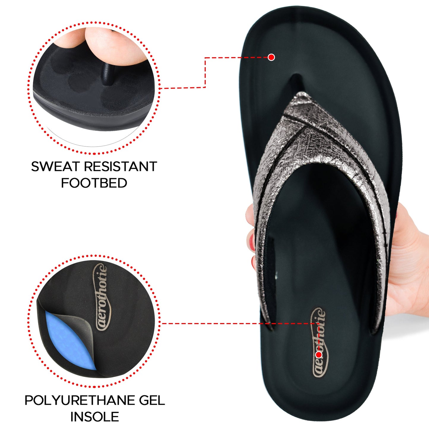 AEROTHOTIC Sela Comfortable Slides For Women - Original Thailand Imported - L1302
