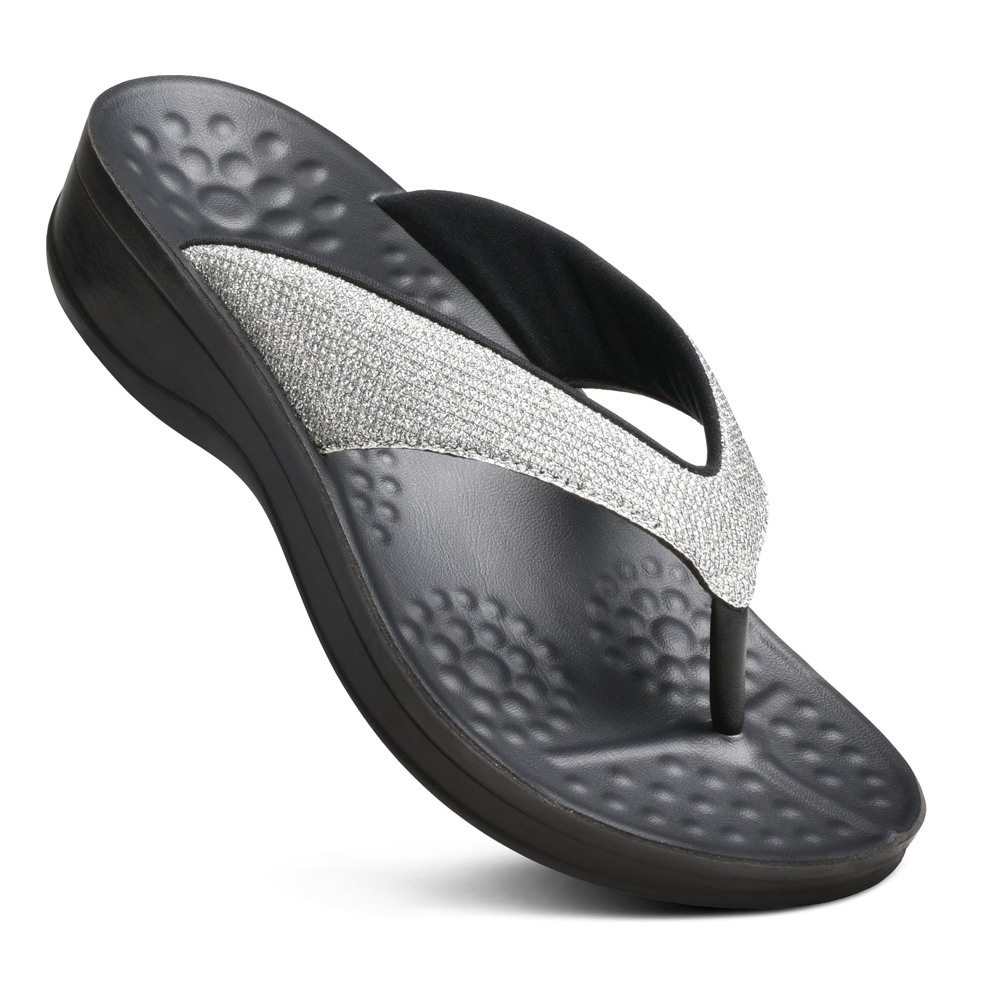 Aerothotic Sparkle Women's Comfort Platform Flip Flops - L0801