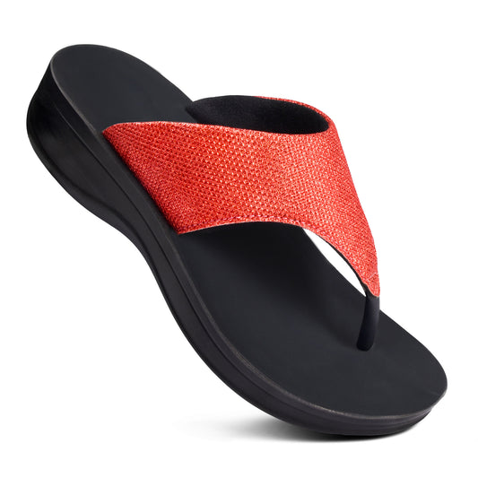 Aerothotic Jewel Women's Orthopedic Sparkle Platform Sandals- L0804