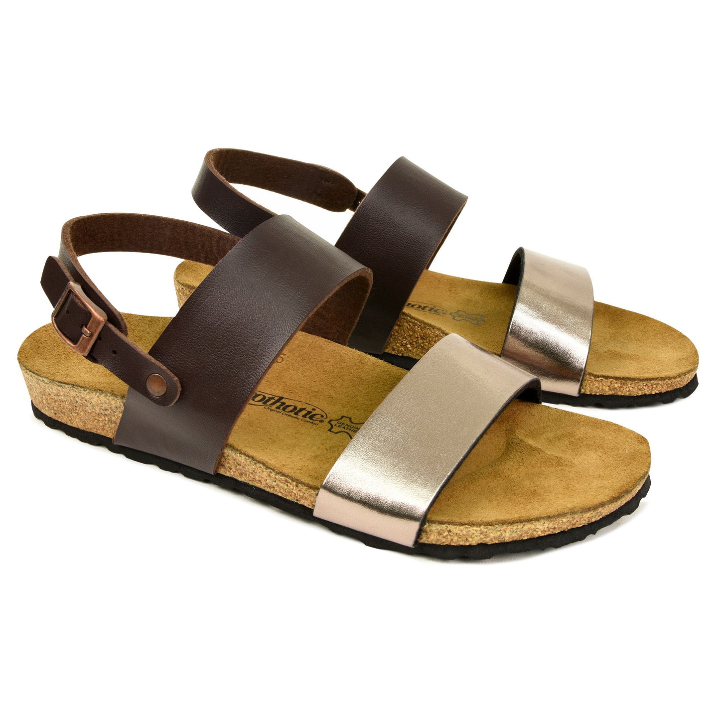 AEROTHOTIC - Arisi Strappy Footbed Leather Sandals for Women - PC1101