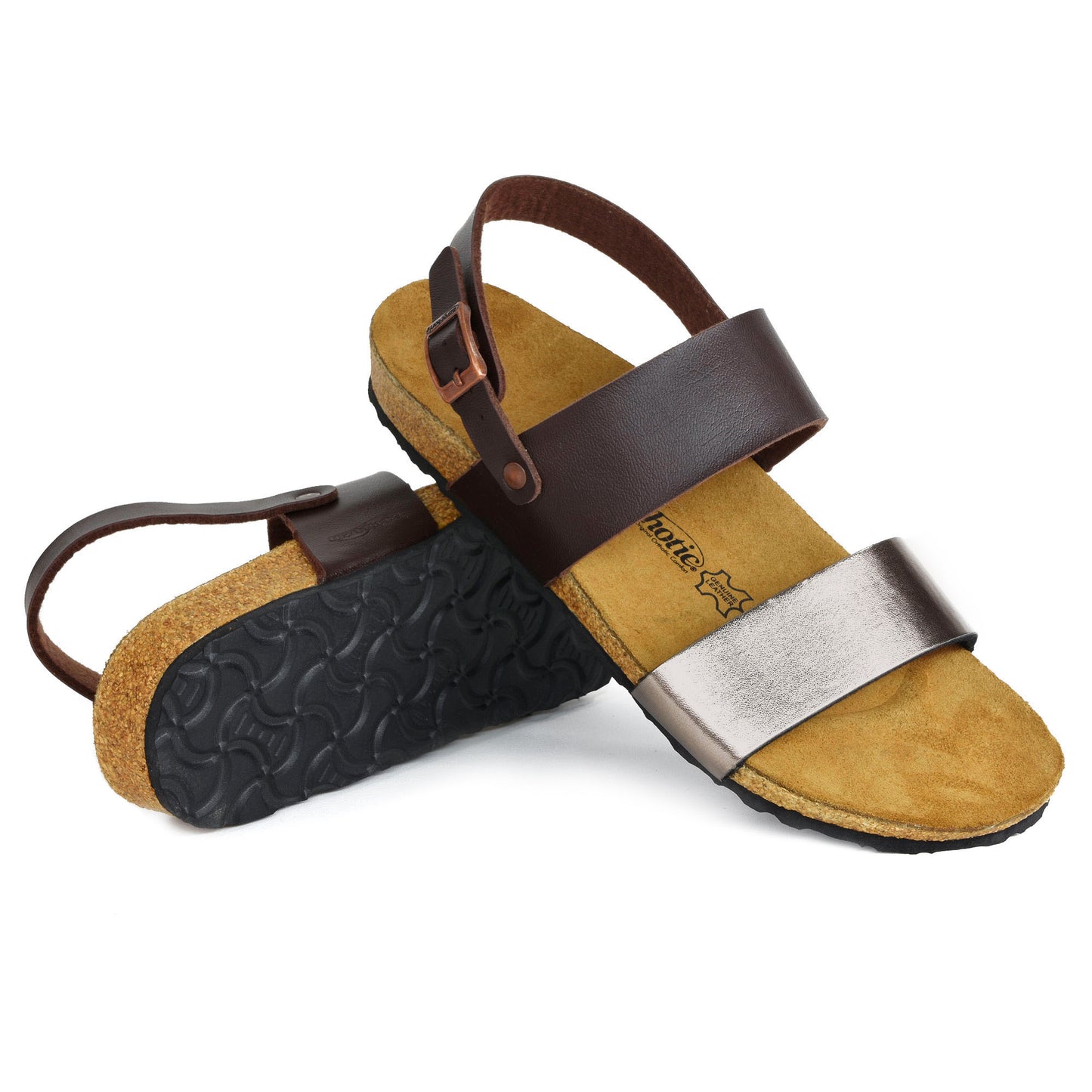 AEROTHOTIC - Arisi Strappy Footbed Leather Sandals for Women - PC1101