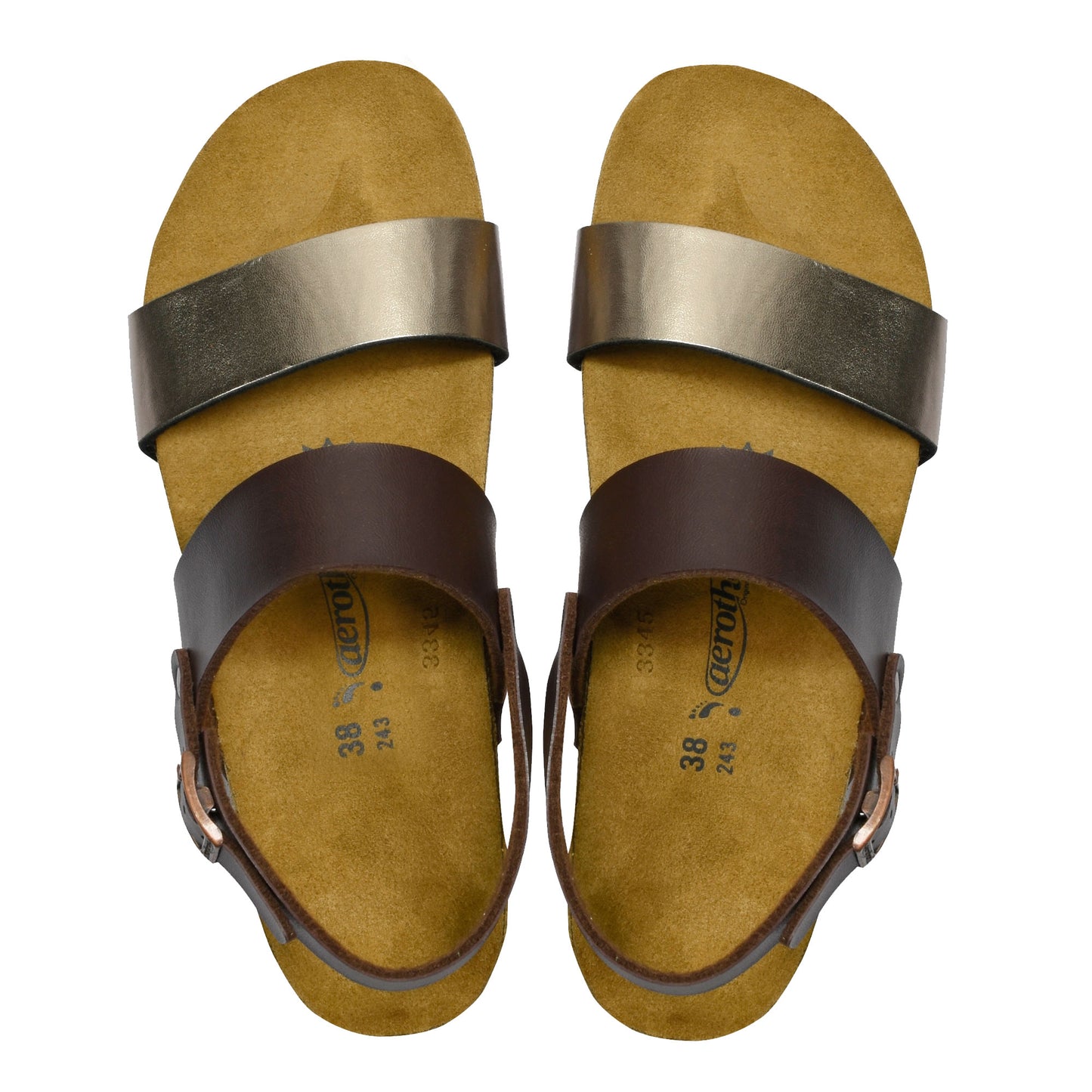 AEROTHOTIC - Arisi Strappy Footbed Leather Sandals for Women - PC1101