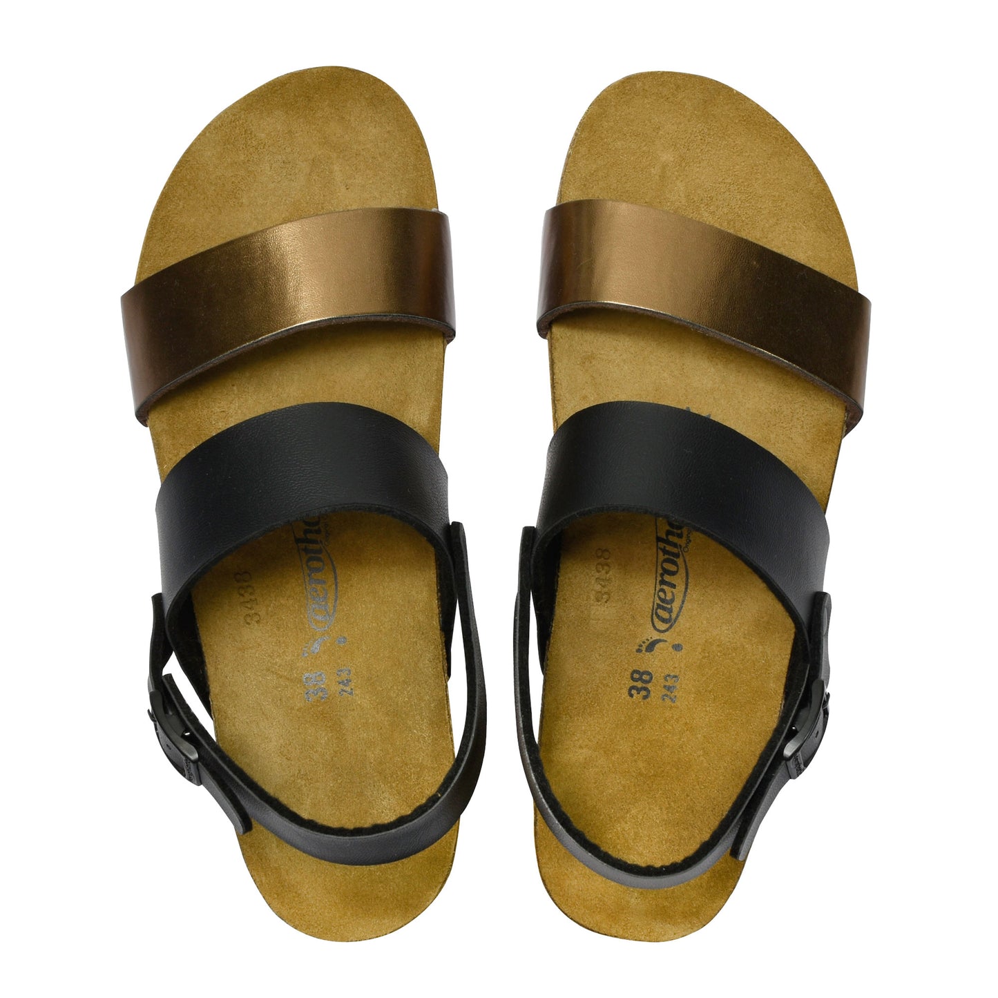 AEROTHOTIC - Arisi Strappy Footbed Leather Sandals for Women - PC1101
