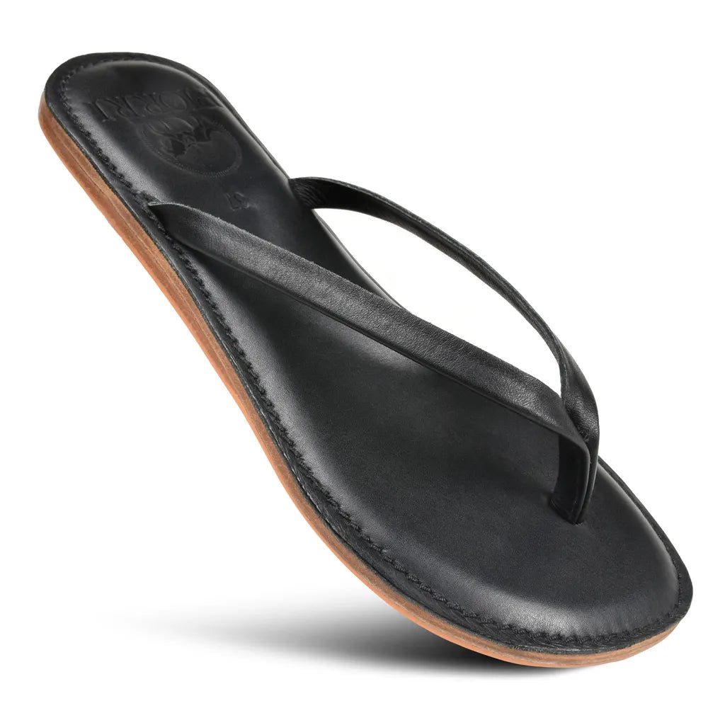Piorri Aeris Women's Genuine Leather Comfort Slide Sandals - PL3293