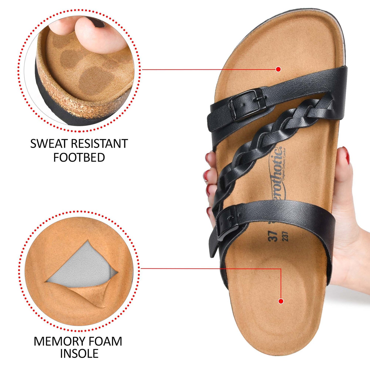 Aerothotic - Viking Strappy Unisex Sandals - PU1103