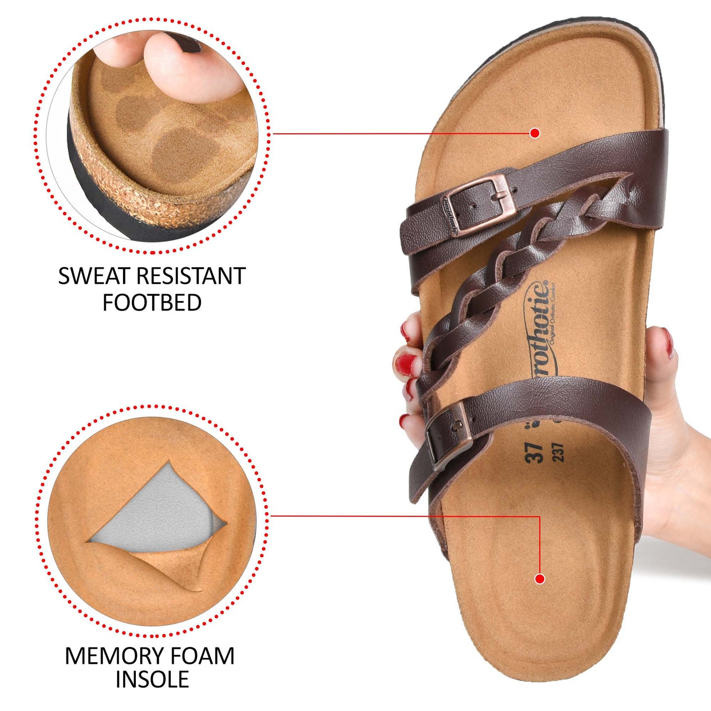 Aerothotic - Viking Strappy Unisex Sandals - PU1103