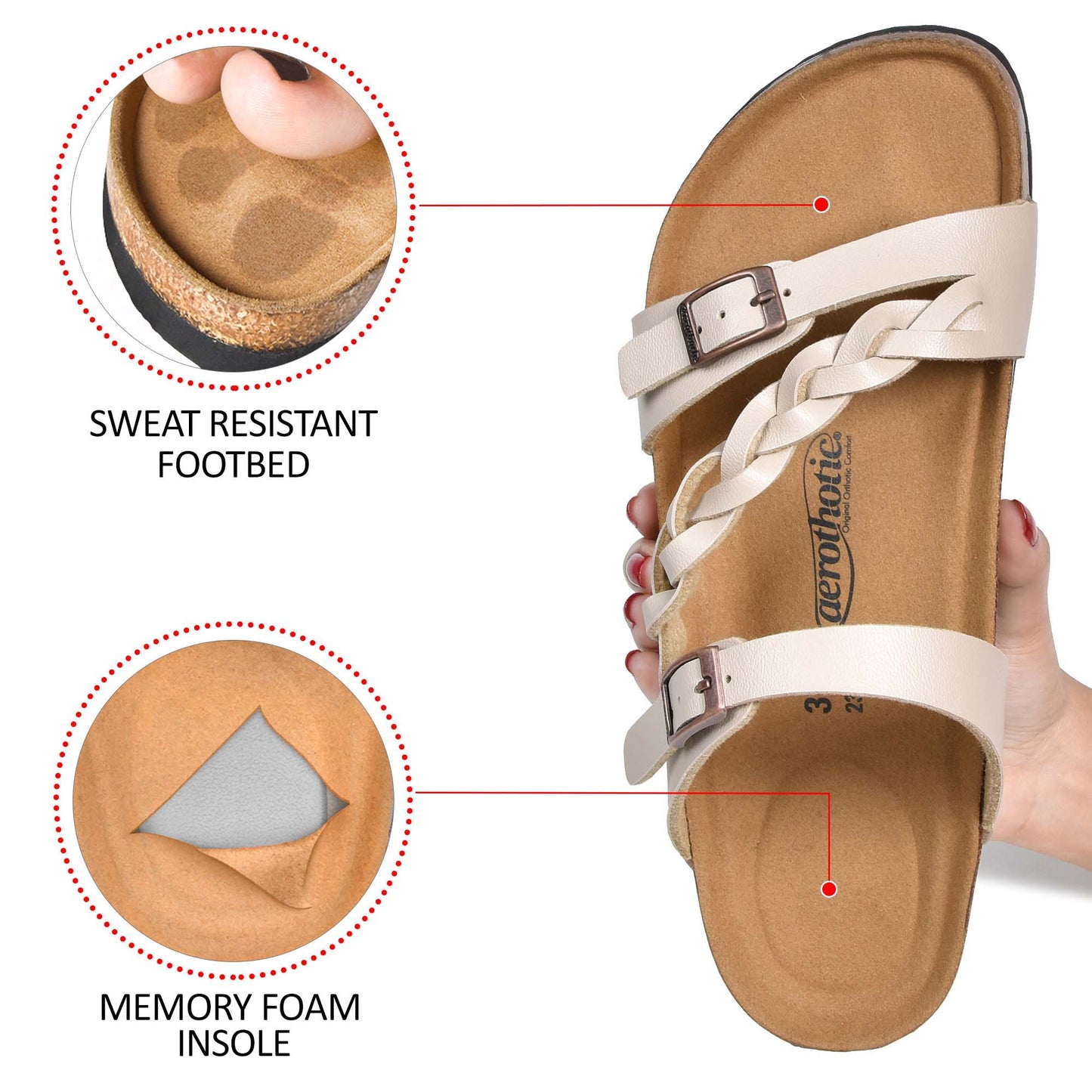 Aerothotic - Viking Strappy Unisex Sandals - PU1103