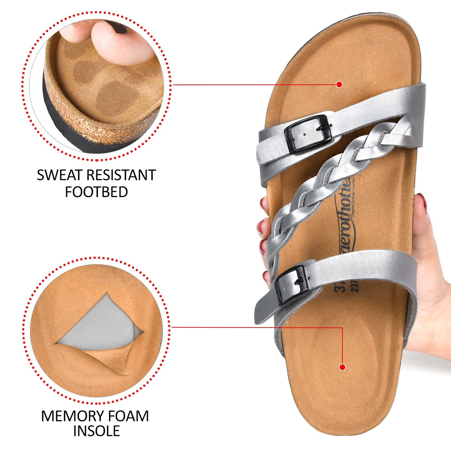 Aerothotic - Viking Strappy Unisex Sandals - PU1103