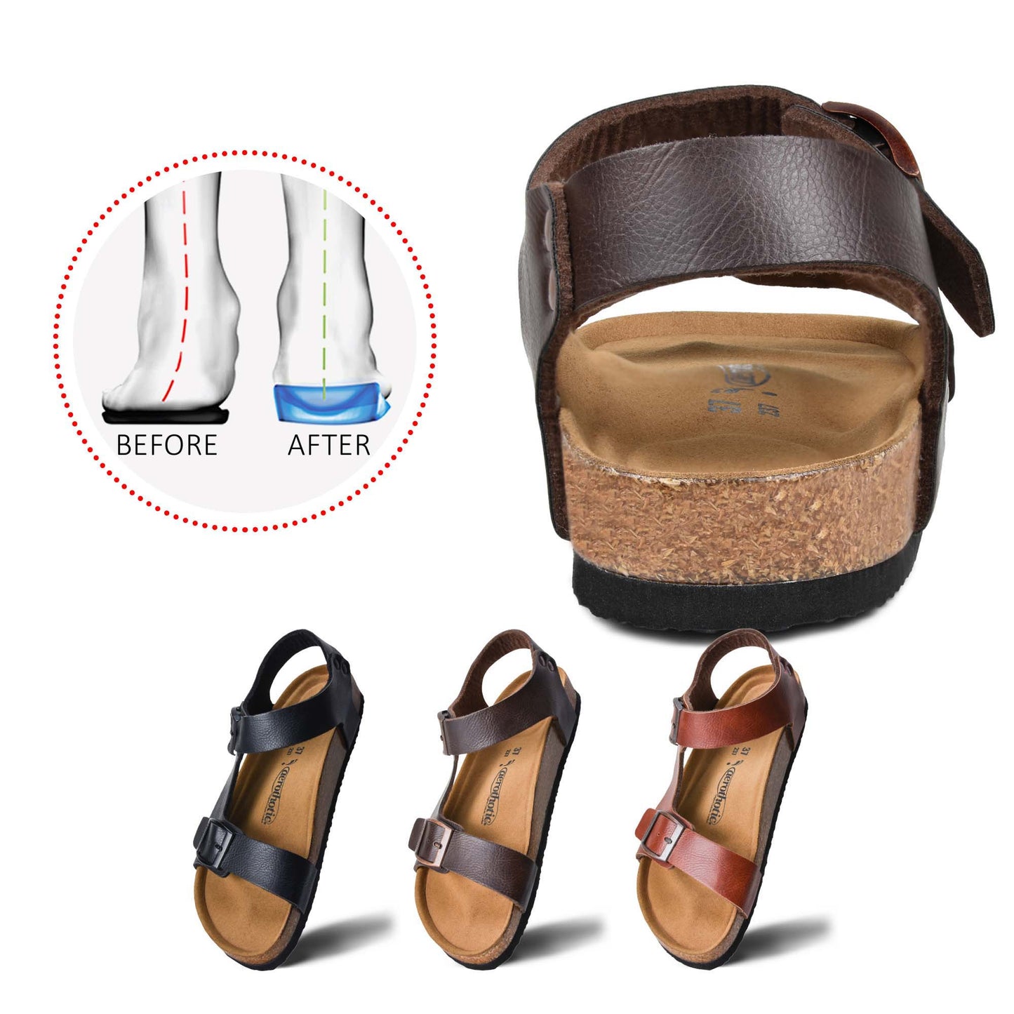 Aerothotic - Amulet Unisex  Slingback Sandals - PU1106