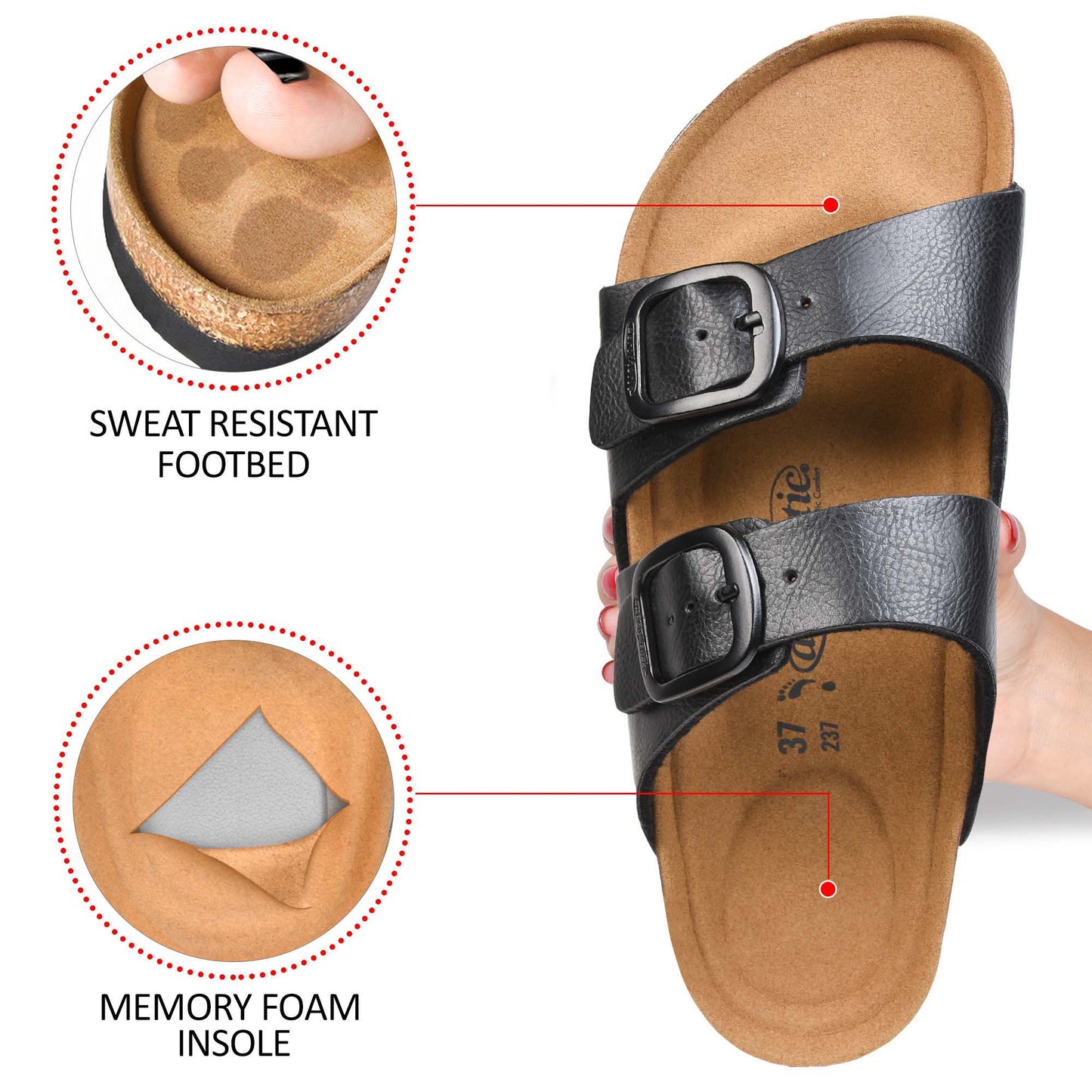 Aerothotic - Arete Unisex Slide Sandals - PU1107