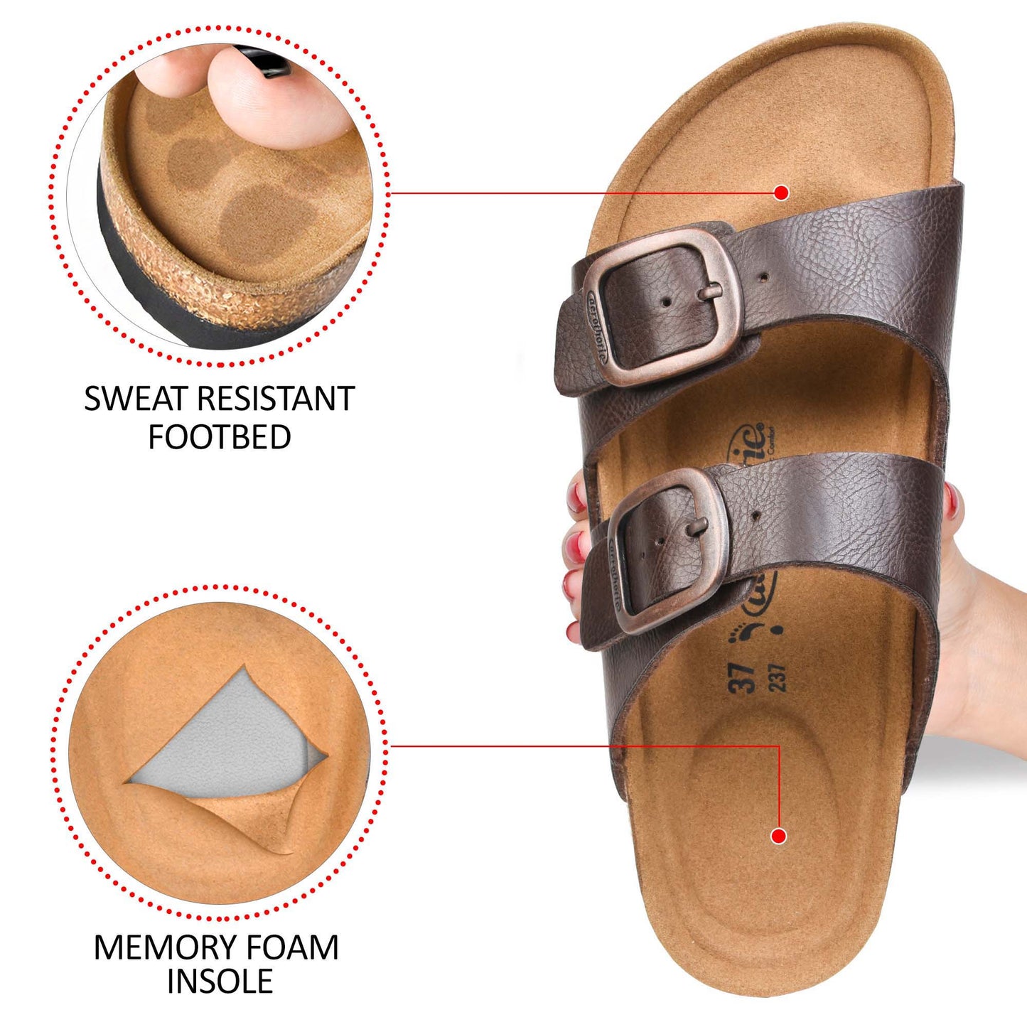 Aerothotic - Arete Unisex Slide Sandals - PU1107
