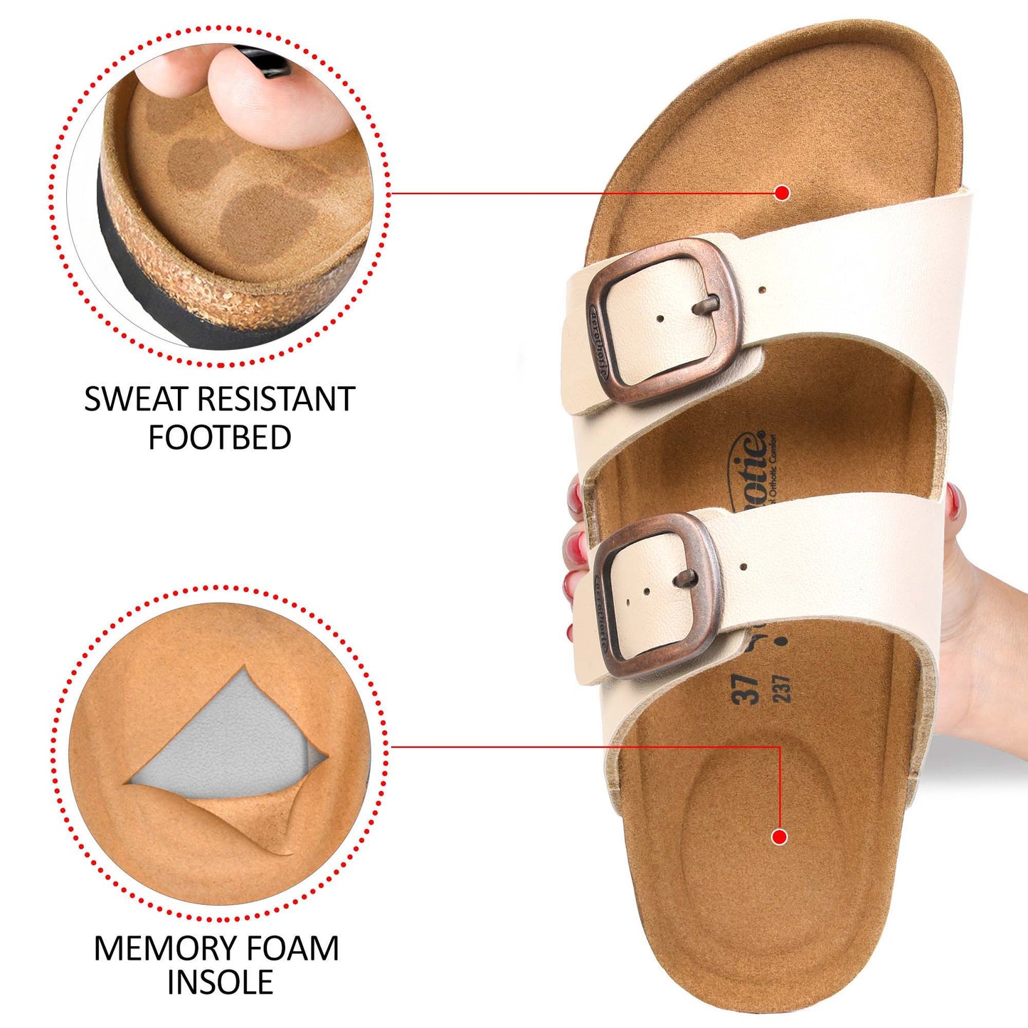 Aerothotic - Arete Unisex Slide Sandals - PU1107