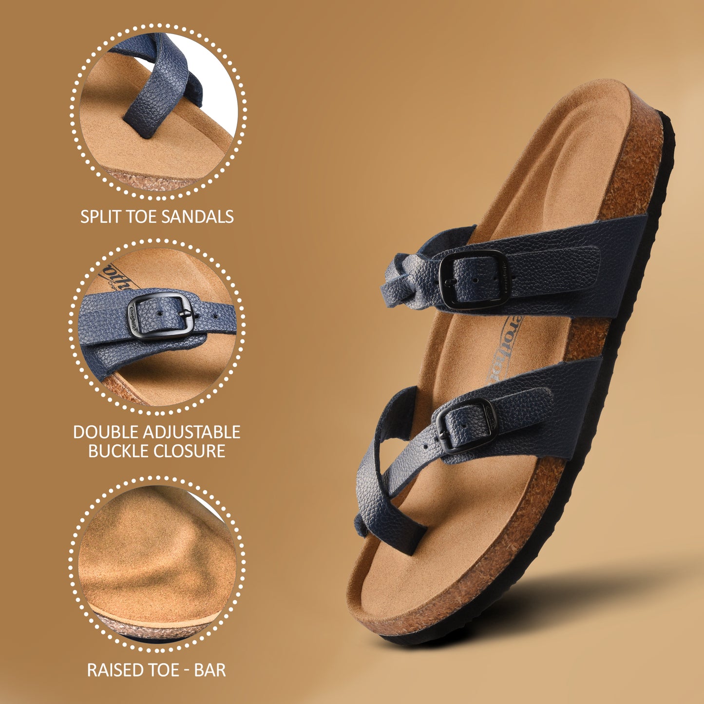 Aerothotic - Irenic Strappy womens Slide Sandals - PU1108