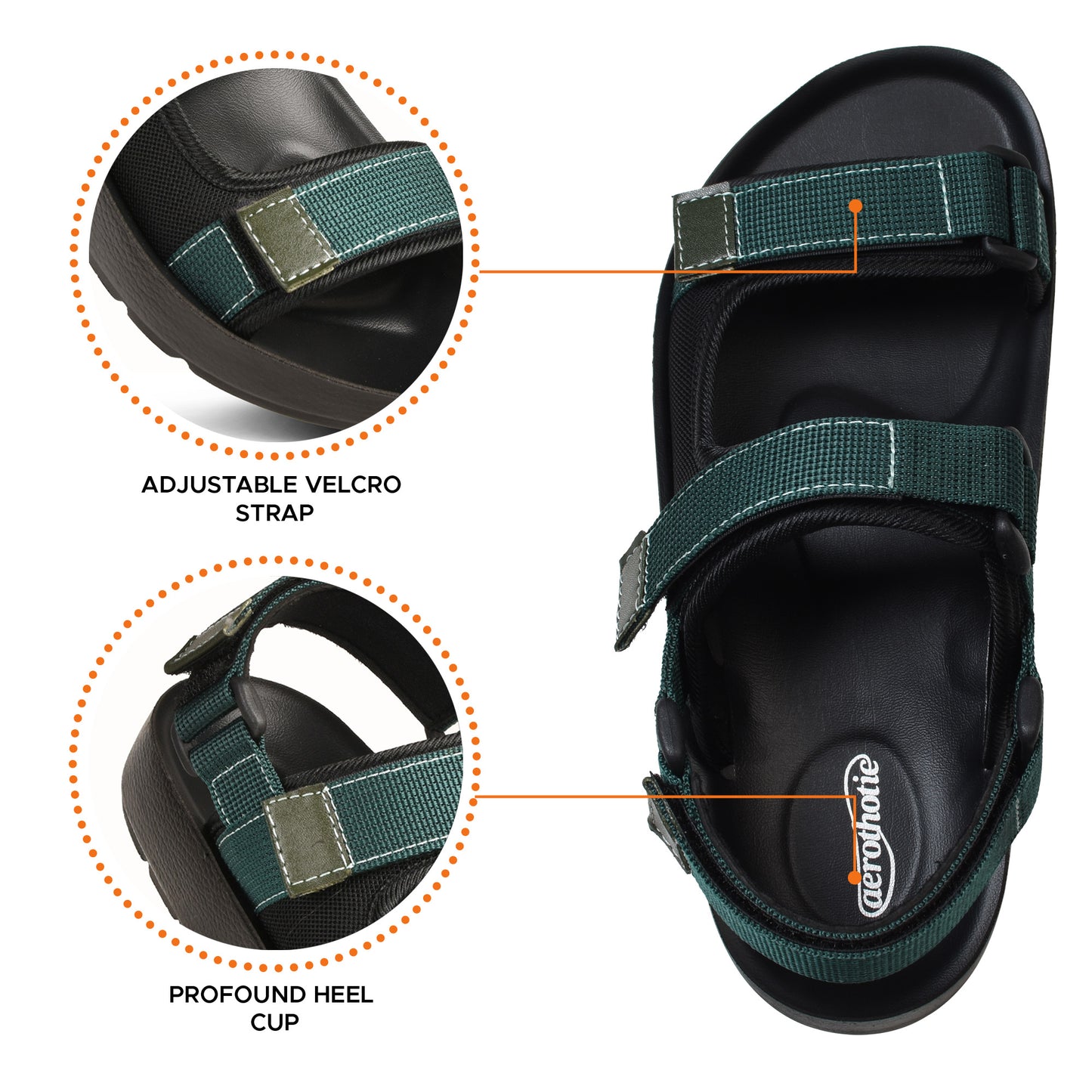 Aerothotic Adventurer Dual Adjustable Strap Sandals - M1806