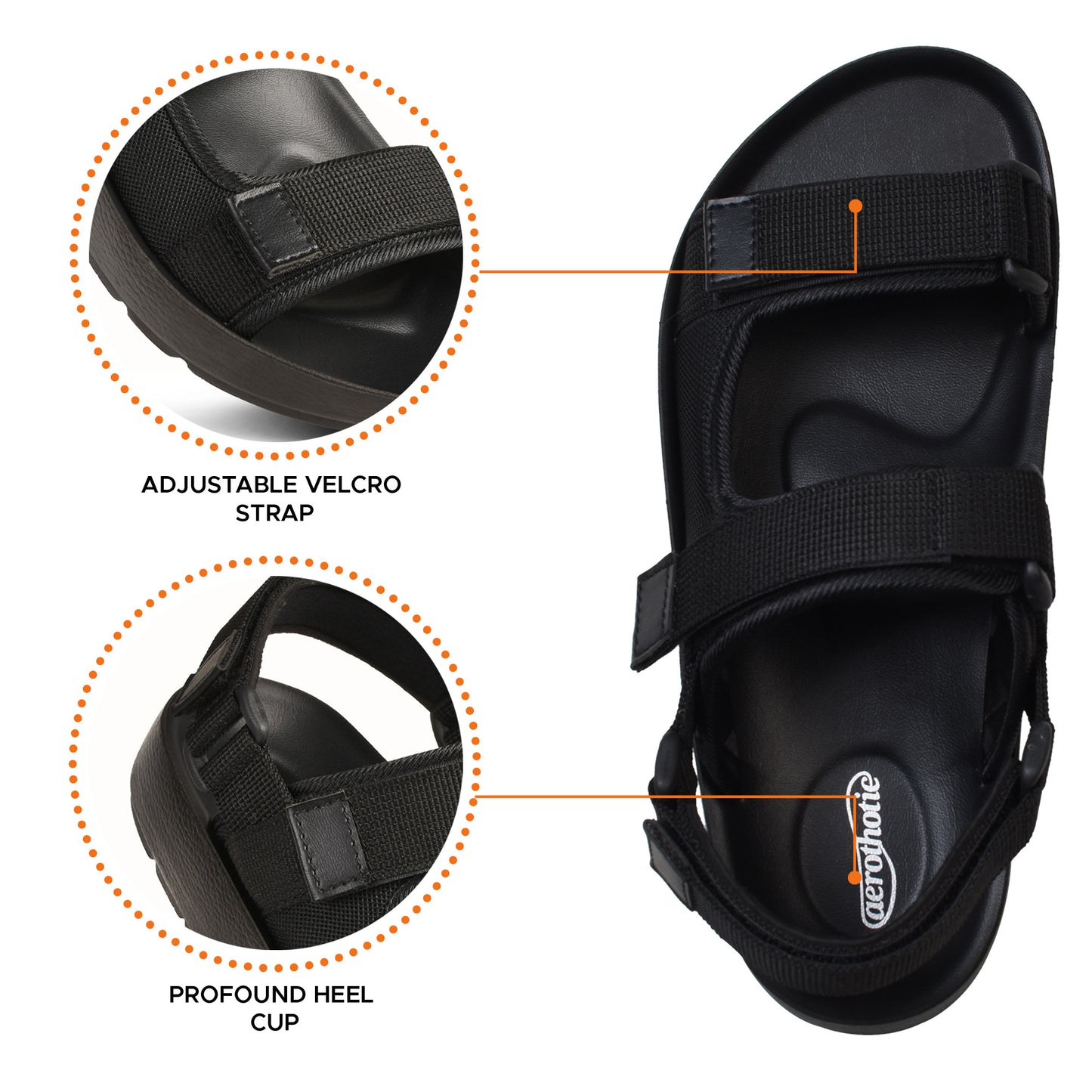 Aerothotic Adventurer Dual Adjustable Strap Sandals - M1806