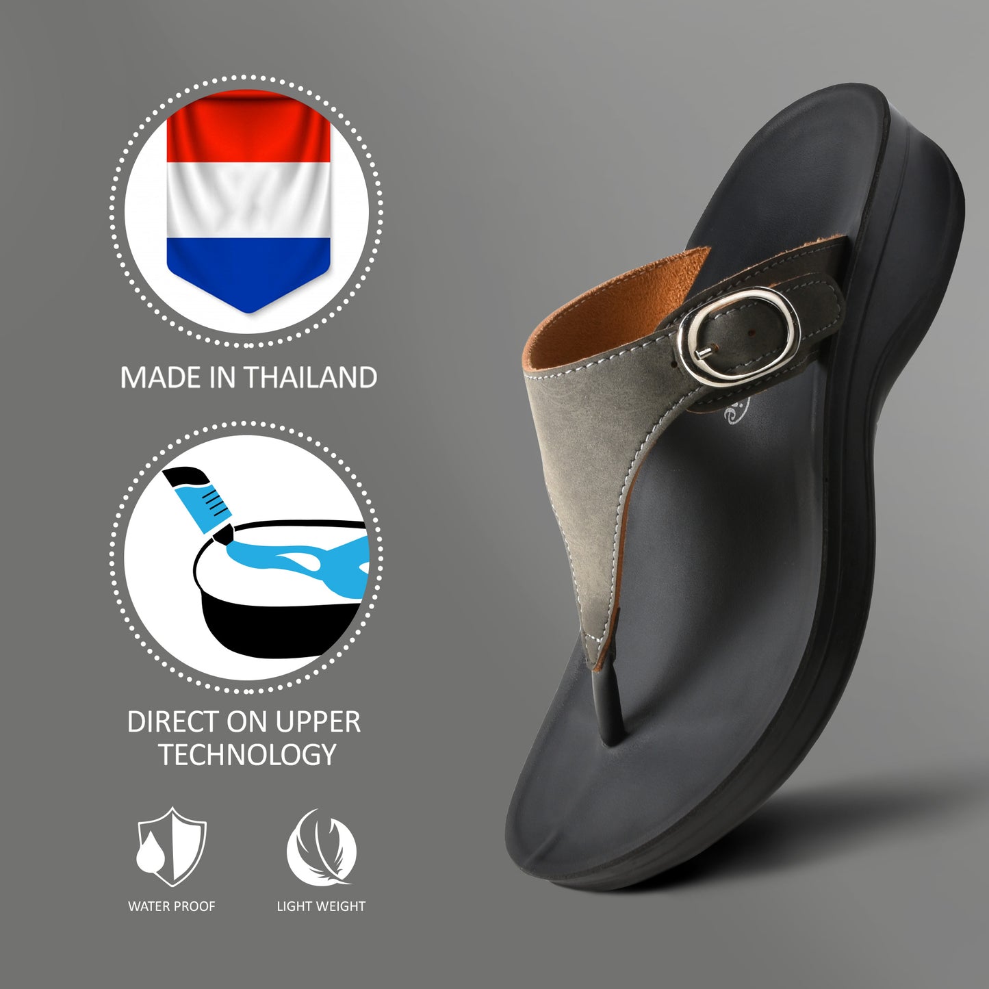 AEROTHOTIC Shale Comfortable Arch Support Flip Flops for Women  - Original Thailand Imported - L0817