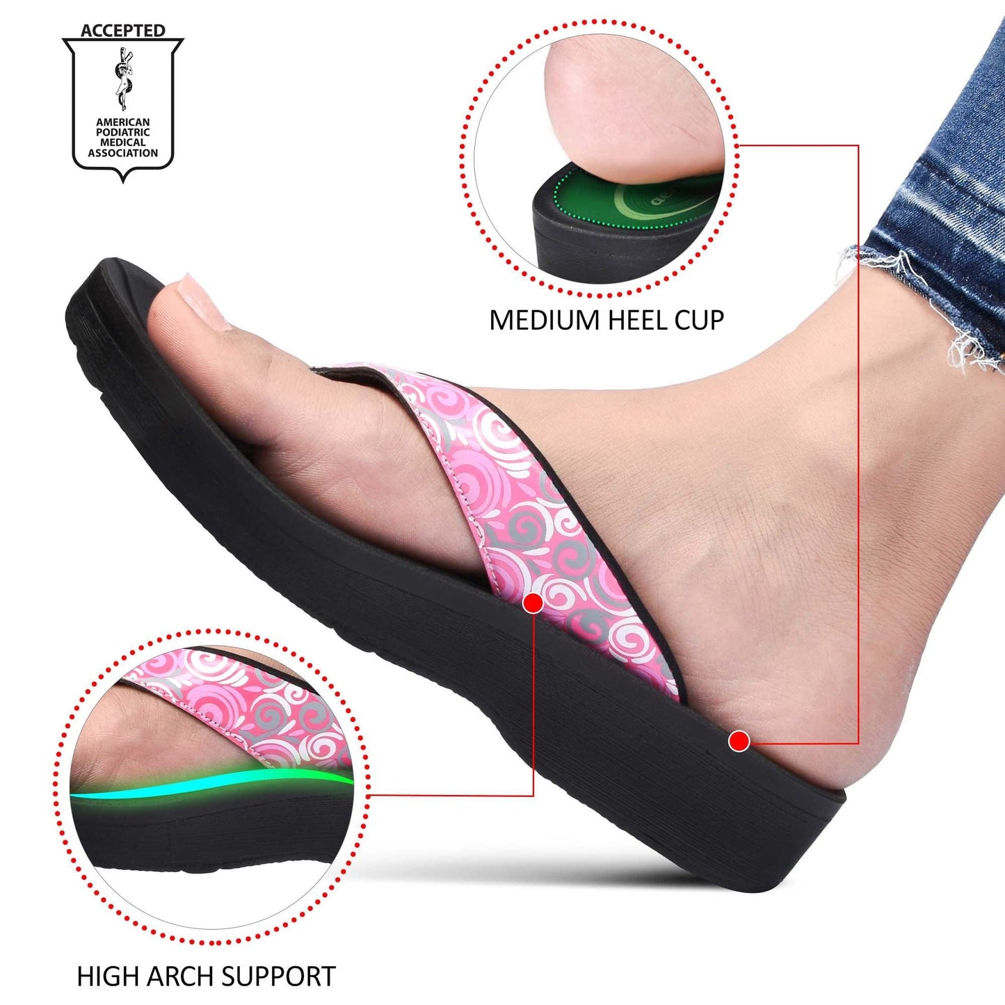 AEROTHOTIC Spiral Ladies Comfort Casual Slippers - Original Thailand Imported - L0321