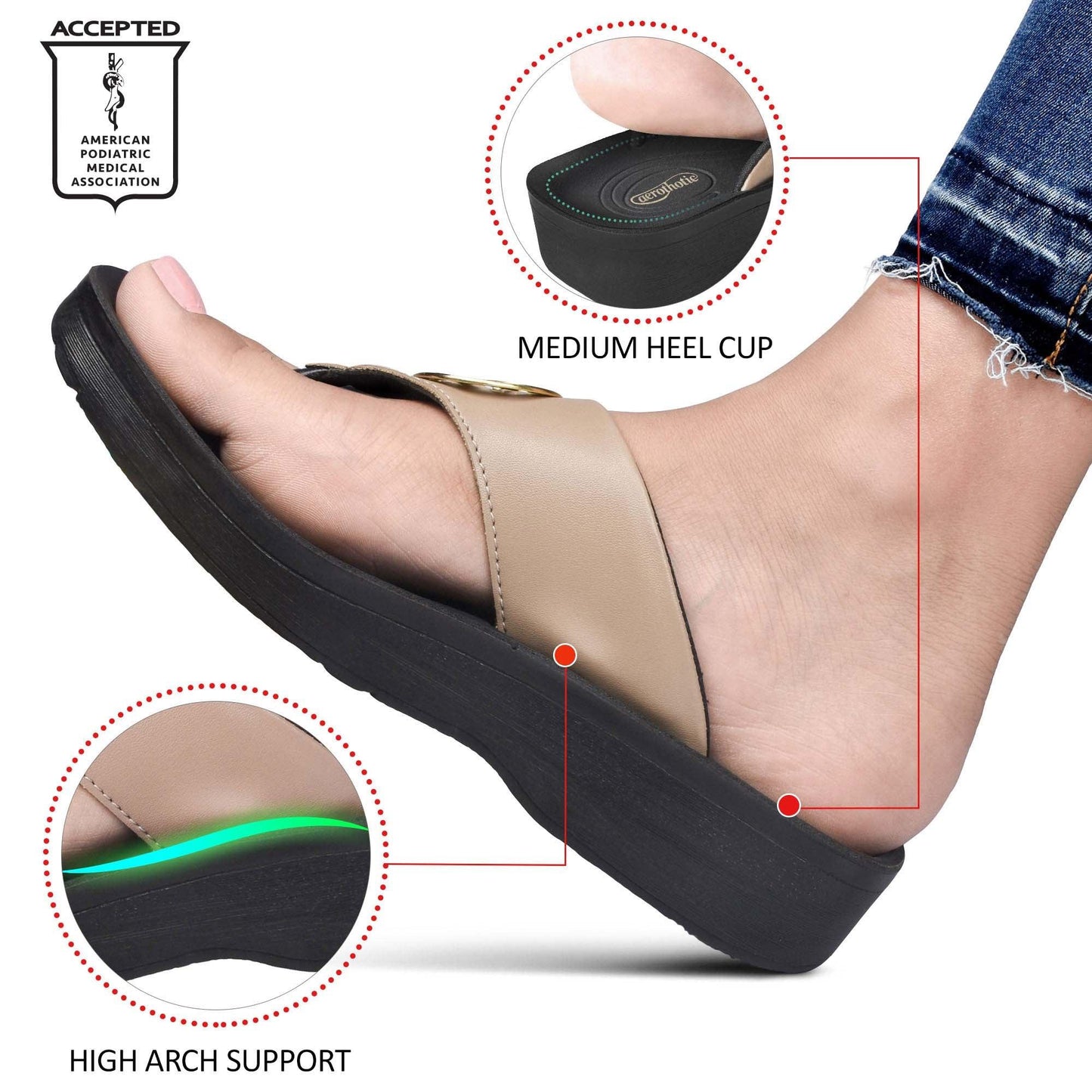 AEROTHOTIC Hazel Women Thong Sandals - Original Thailand Imported - L0341