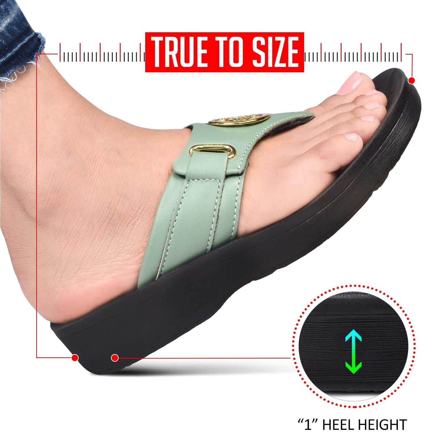 AEROTHOTIC Hazel Women Thong Sandals - Original Thailand Imported - L0341
