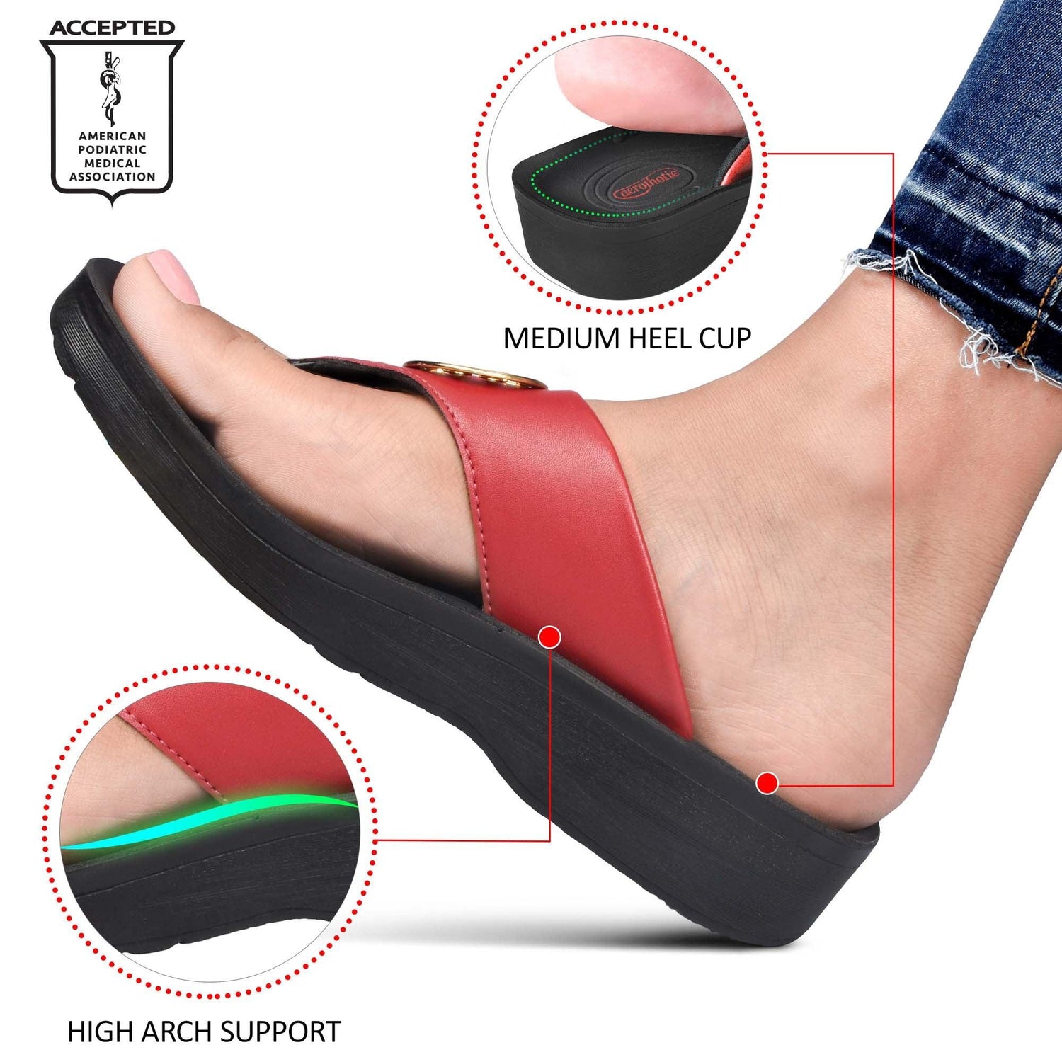 AEROTHOTIC Hazel Women Thong Sandals - Original Thailand Imported - L0341