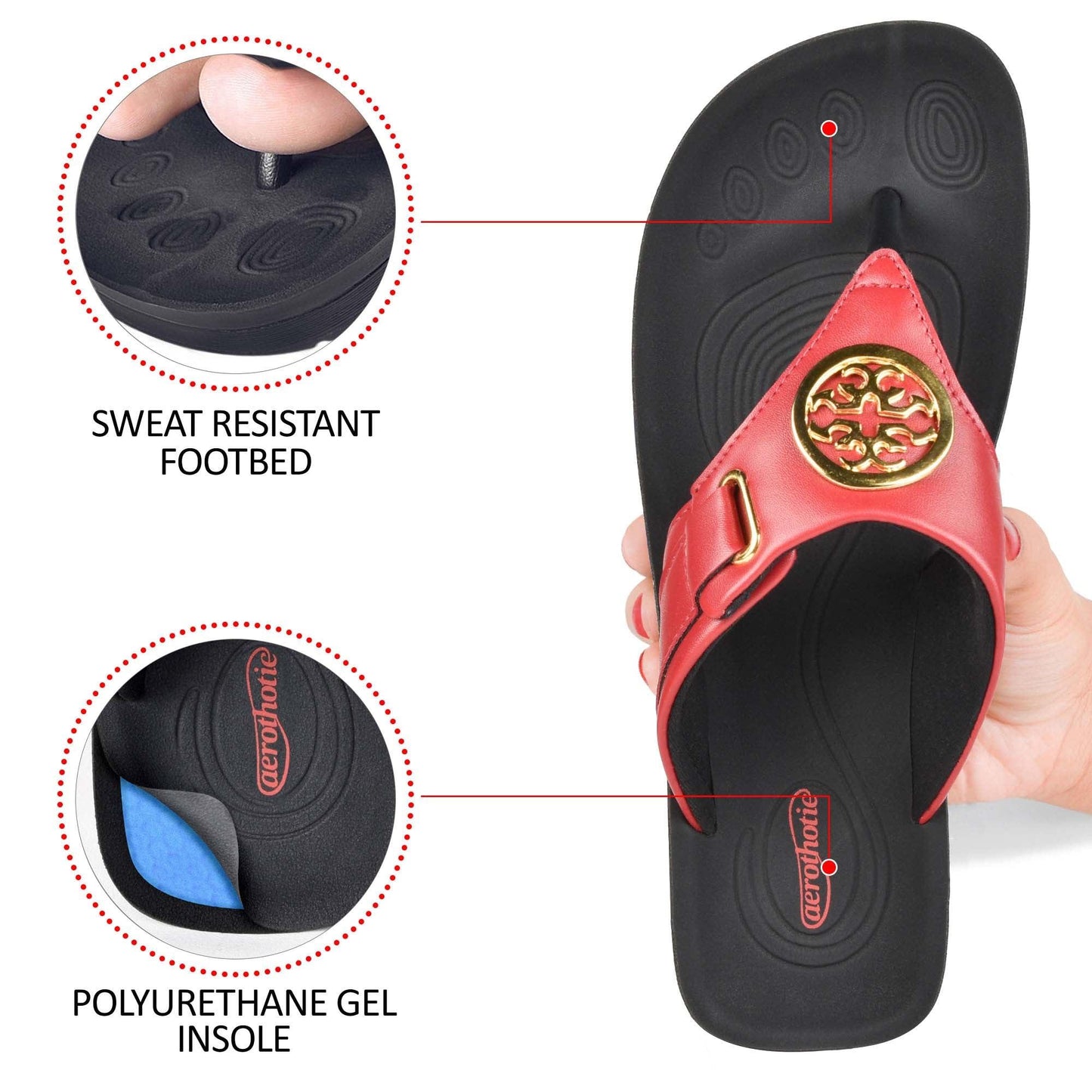 AEROTHOTIC Hazel Women Thong Sandals - Original Thailand Imported - L0341