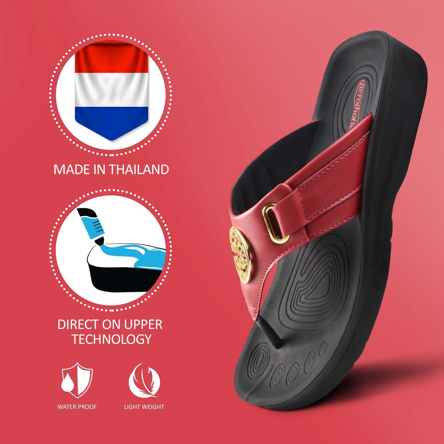 AEROTHOTIC Hazel Women Thong Sandals - Original Thailand Imported - L0341