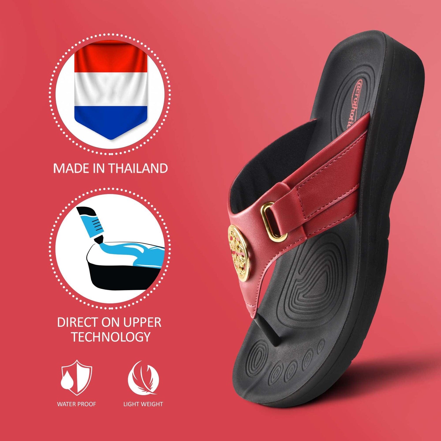 AEROTHOTIC Hazel Women Thong Sandals - Original Thailand Imported - L0341