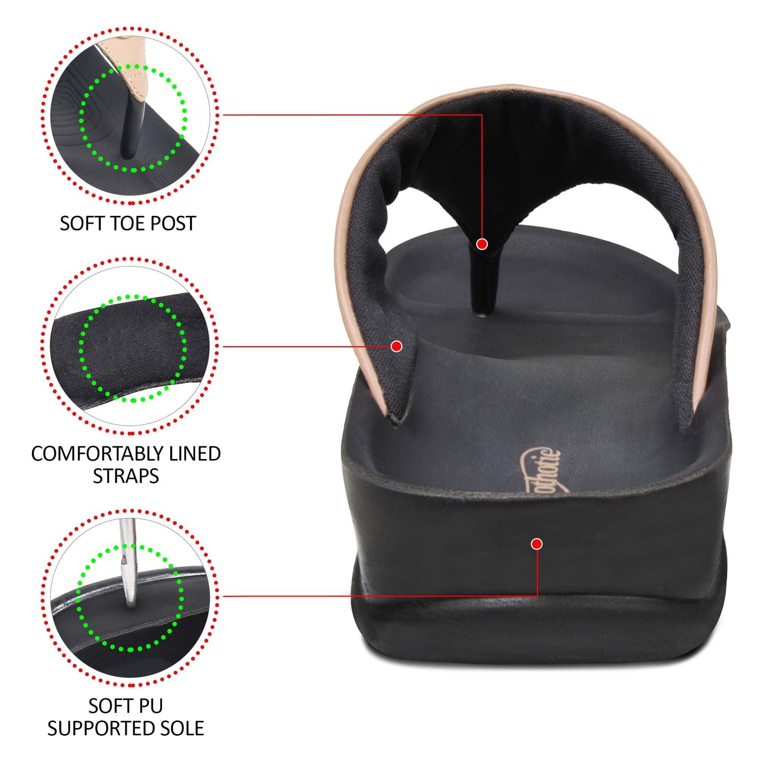 AEROTHOTIC Othila Comfortable Womens Thong Sandals - Original Thailand Imported - L1503