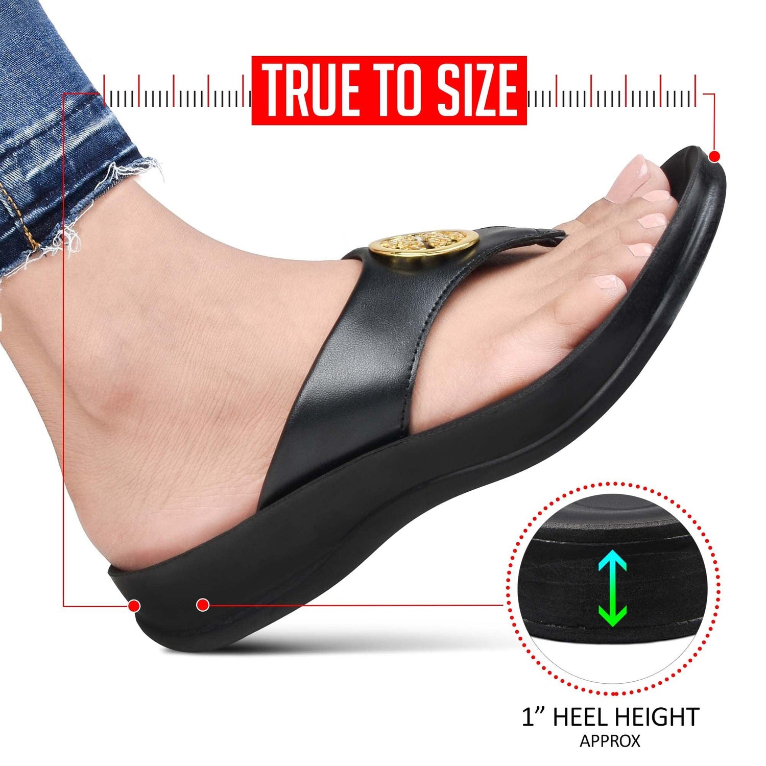 AEROTHOTIC Othila Comfortable Womens Thong Sandals - Original Thailand Imported - L1503