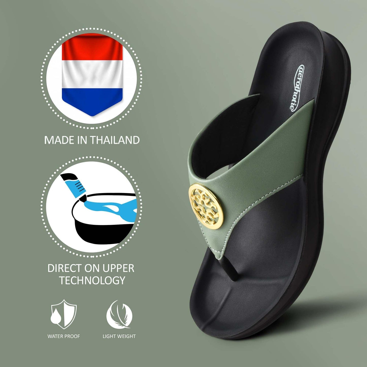 AEROTHOTIC Othila Comfortable Womens Thong Sandals - Original Thailand Imported - L1503