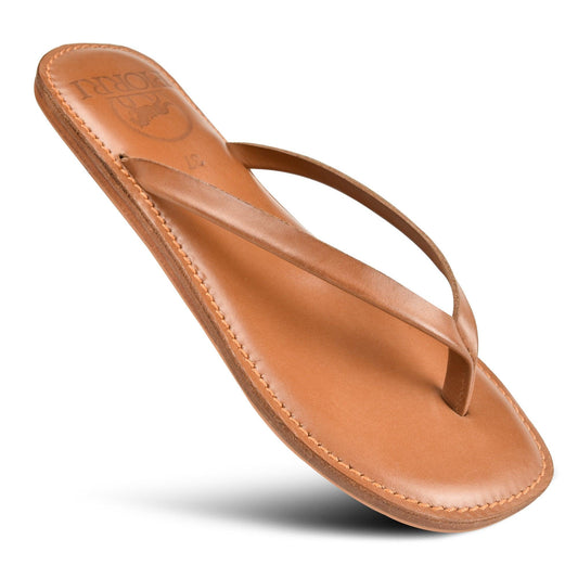 Piorri Aeris Women's Genuine Leather Comfort Slide Sandals - PL3293