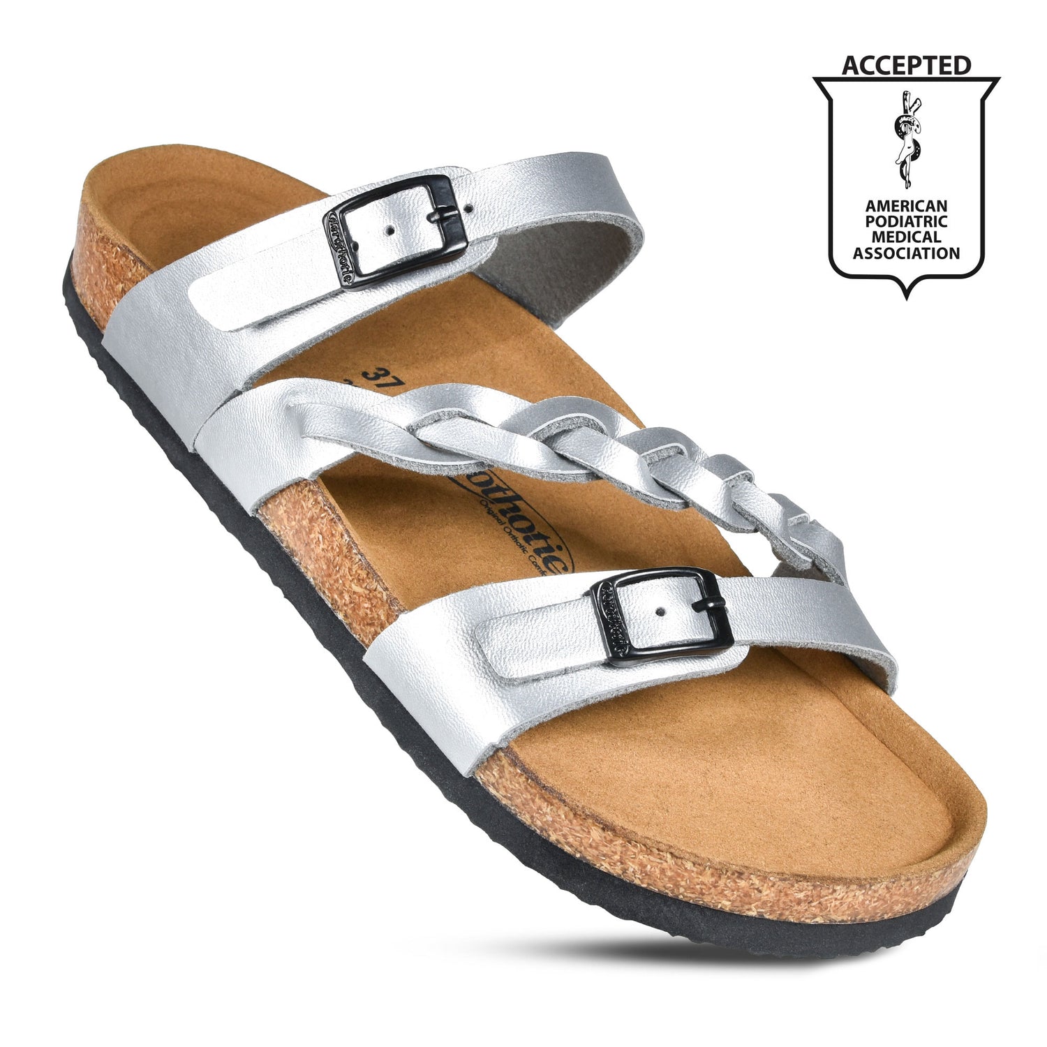 PU1103-Aerothotic-Women-Silver-Viking-Cork-Buckle
