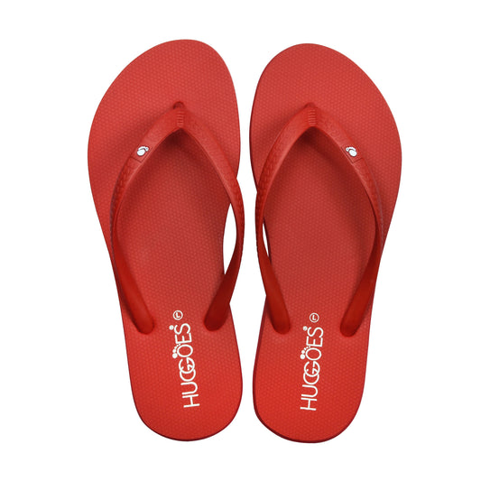 Huggoes by Aerothotic - Crimson Women's Flip Flops Slippers - Original Thailand Imported - (RD1)
