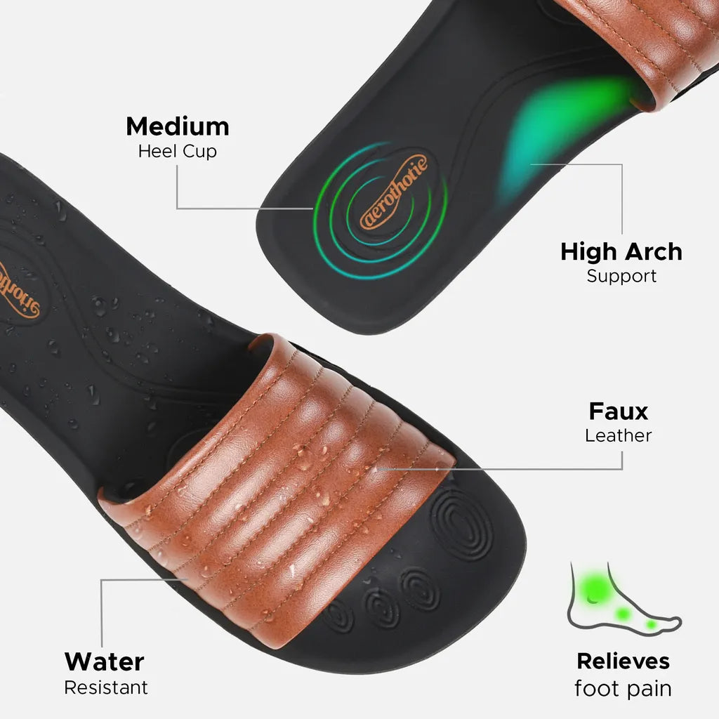 AEROTHOTIC Maeve Arch Support Slide Sandals for Women  - Original Thailand Imported - L0353