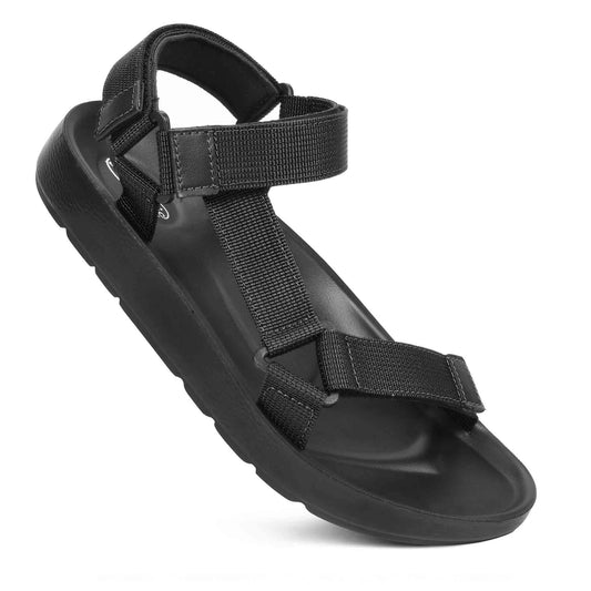 AEROTHOTIC Ozias Men’s Adjustable Velcro Strap Open Toe Sandals - Original Thailand Imported – M1801