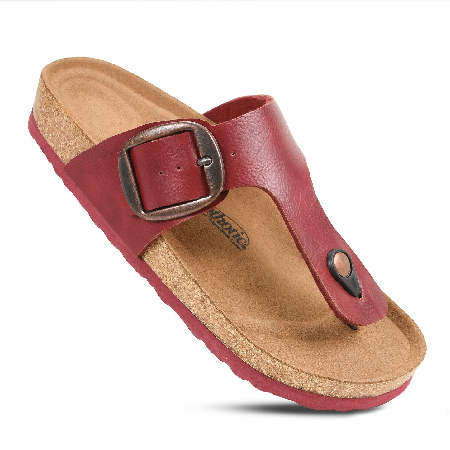 Aerothotic - Taiga Arch Support Footbed Cork Women’s Slides - PU1113