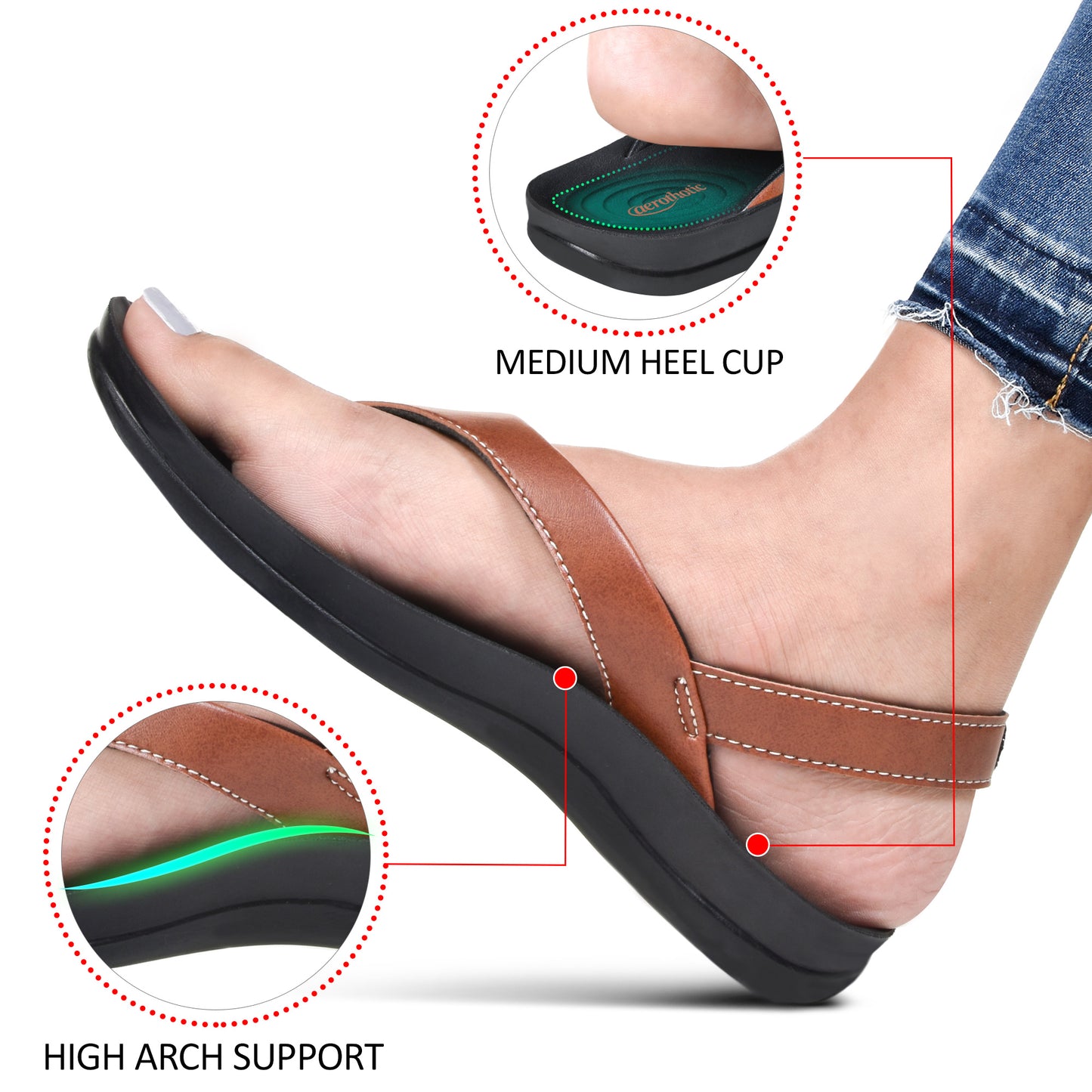 Aerothotic Aura Women's Comfortable Slingback Sandals - L1305