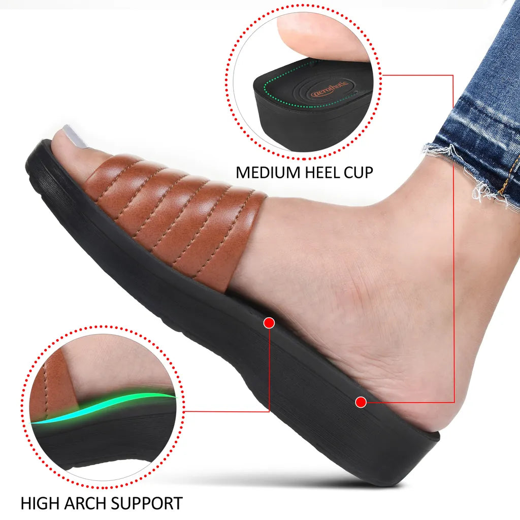 AEROTHOTIC Maeve Arch Support Slide Sandals for Women  - Original Thailand Imported - L0353