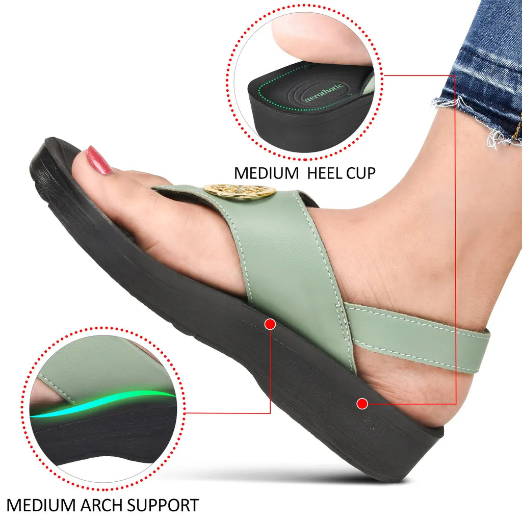 AEROTHOTIC Cait Casual Fashion Slingback Sandals for Women - Original Thailand Imported - L0363