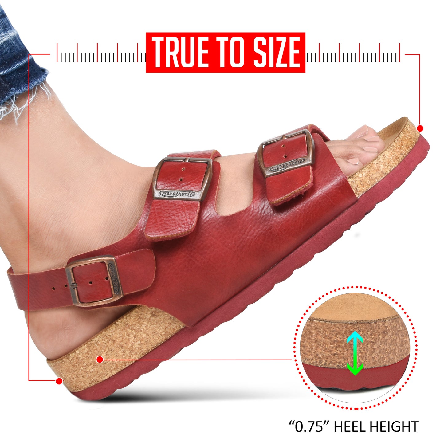 Aerothotic - Venla Summer Comfortable Slingback Sandals for Women - PU1115