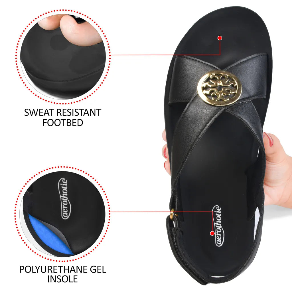 AEROTHOTIC Merak Back Strap Platform Sandals for Women - Original Thailand Imported - L1401