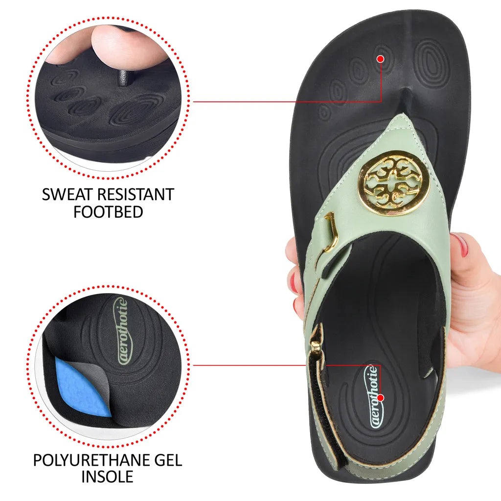 AEROTHOTIC Cait Casual Fashion Slingback Sandals for Women - Original Thailand Imported - L0363