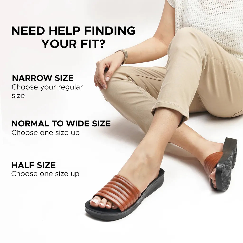 AEROTHOTIC Maeve Arch Support Slide Sandals for Women  - Original Thailand Imported - L0353