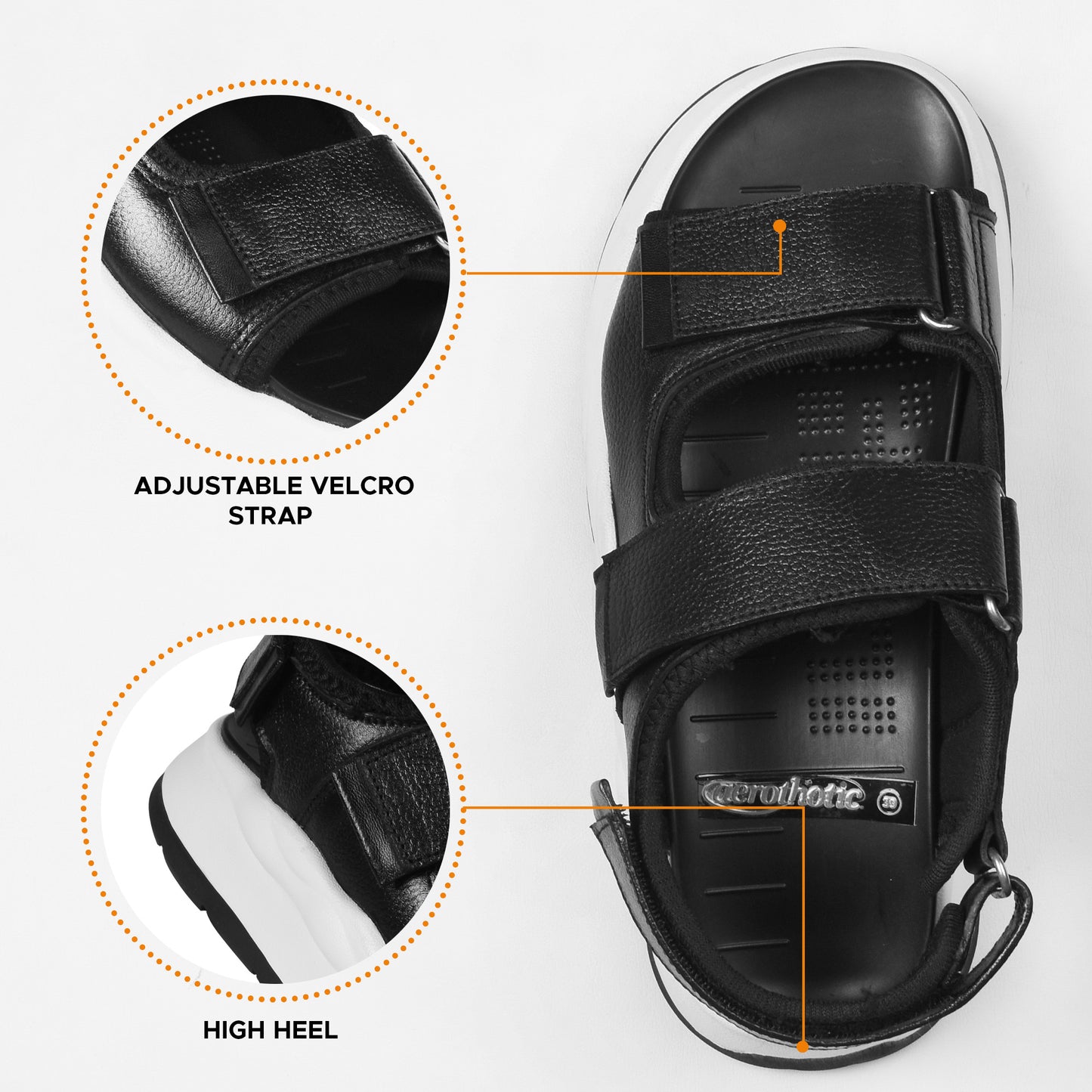 Aerothotic MonoTrek Men's Dual Adjustable Strappy Sandals - PM9101