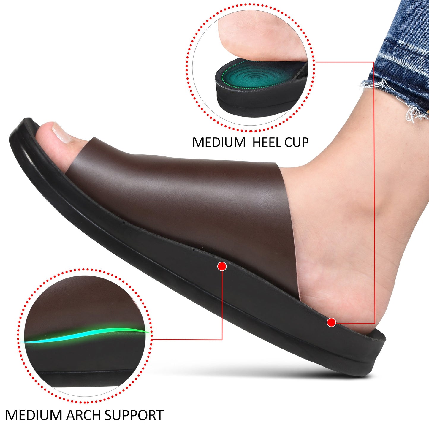 AEROTHOTIC Neritic Comfortable Slides For Women - Original Thailand Imported - L0628