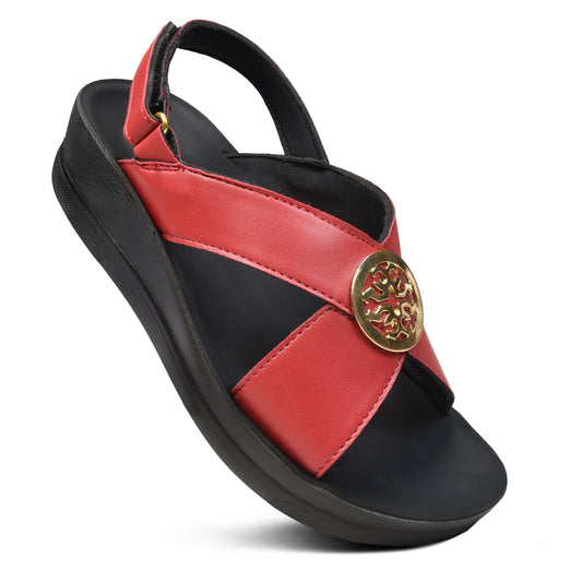AEROTHOTIC Merak Back Strap Platform Sandals for Women - Original Thailand Imported - L1401